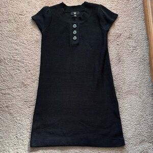 Mossimo Supply Co. Women’s Black Button-Front Knit Sweater Dress. Size Small